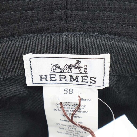 Hermes Calvi Hat Galvi Bucket Hat N Black 58 main image 6